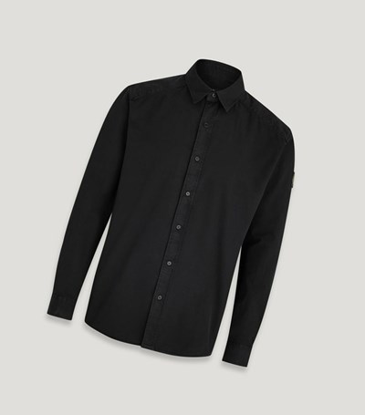Black Men's Belstaff Dunmore Shirts | 4283057-SI