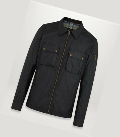 Black Men's Belstaff Dunstall Waxed Jackets | 5839076-SX