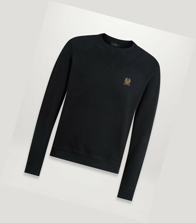 Black Men's Belstaff Sweatshirts | 5394271-PF