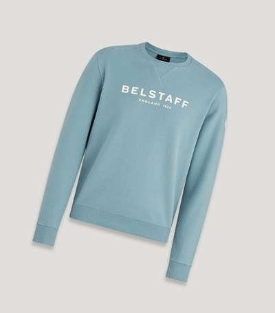 Blue Men's Belstaff 1924 Sweatshirts | 5091672-XU