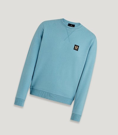 Blue Men's Belstaff Sweatshirts | 9278546-SW
