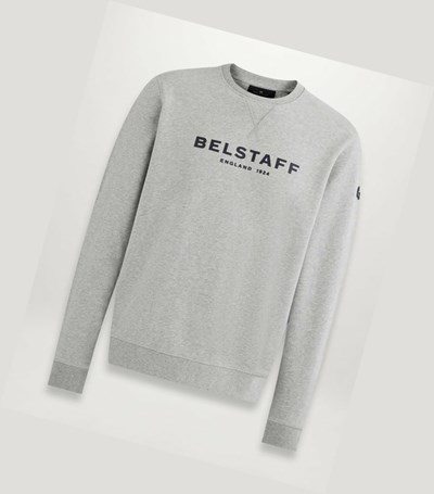Grey / Dark Men's Belstaff 1924 Sweatshirts | 5378219-IR