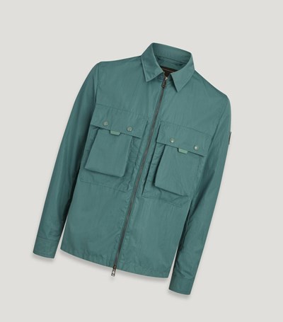 Turquoise Men's Belstaff Tactical Overshirts | 9368052-EW