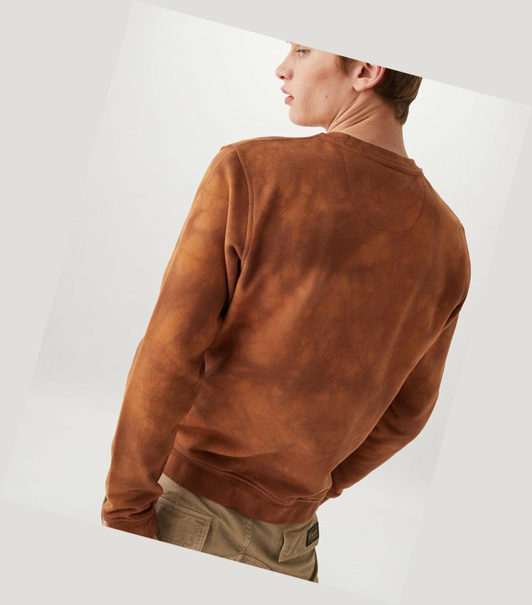 Brown Men's Belstaff Surface Sweatshirts | 2307954-YH
