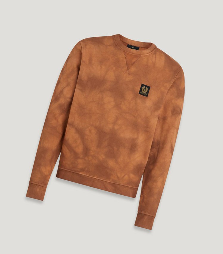 Brown Men\'s Belstaff Surface Sweatshirts | 2307954-YH