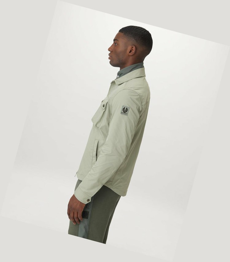 Green Men's Belstaff Wayfare Lightweight Jackets | 2984501-IP