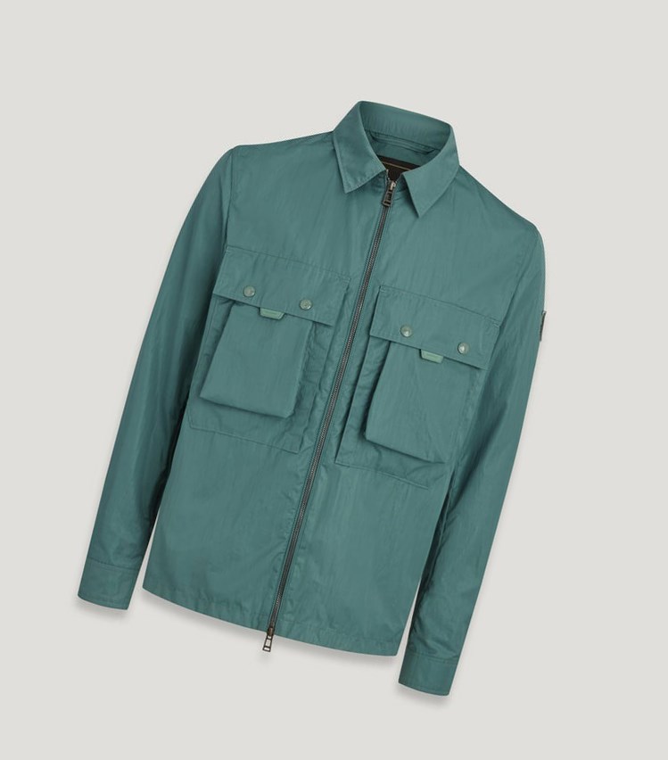 Turquoise Men\'s Belstaff Tactical Overshirts | 9368052-EW